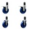 Service Caster 5'' Solid Poly Swivel 1-5/8'' Expanding Stem Caster Set 2 Total Lock Brakes, 4PK SCC-EXTTL20S514-SPUS-2-S-2-158 - alternate 1